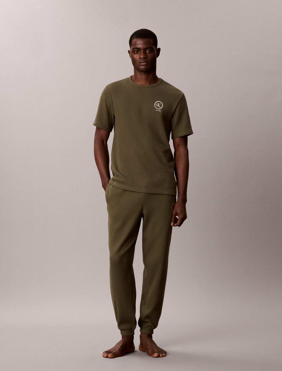 Brushed Waffle Sleep Tee - Calvin Klein Underwear