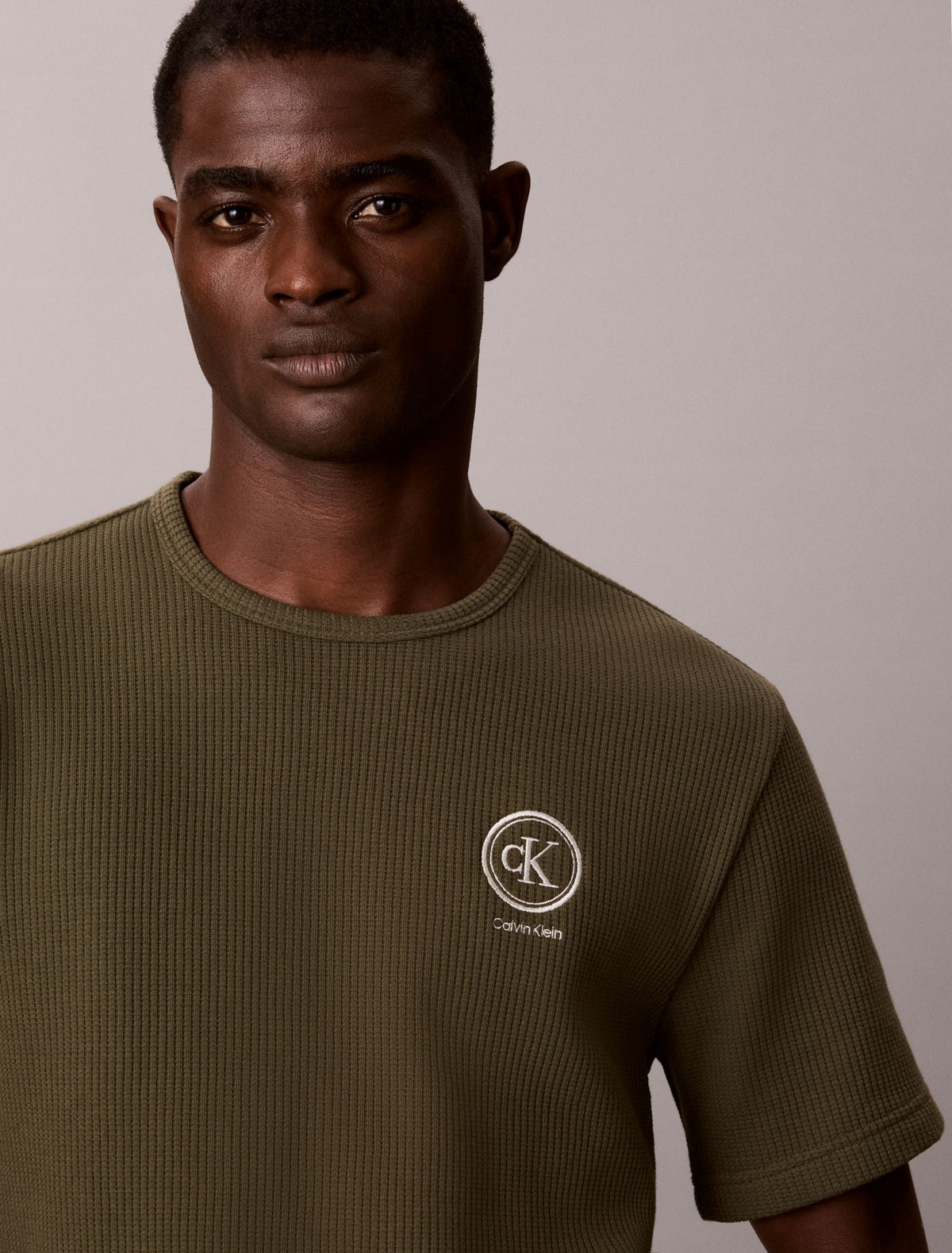 Brushed Waffle Sleep Tee - Calvin Klein Underwear