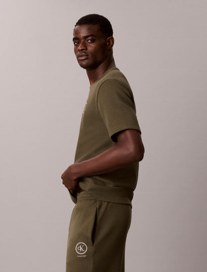 Brushed Waffle Sleep Tee - Calvin Klein Underwear