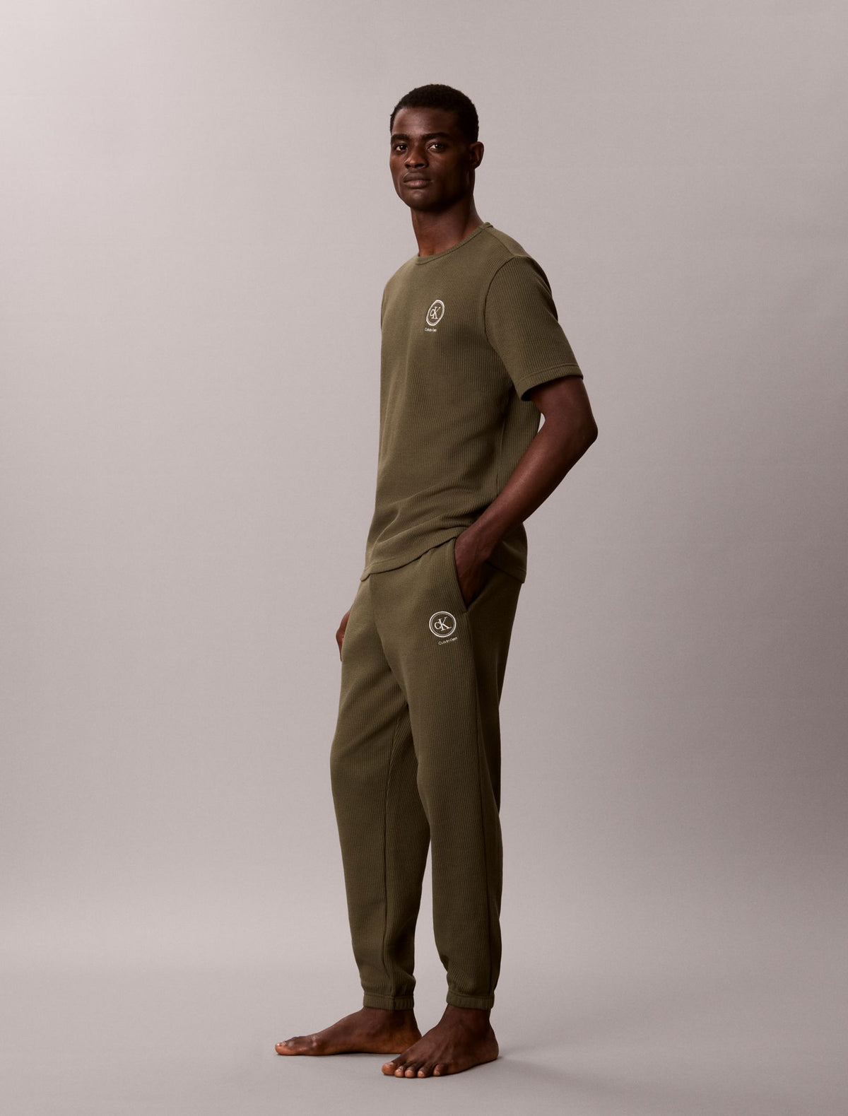 Brushed Waffle Sleep Joggers - Calvin Klein Underwear