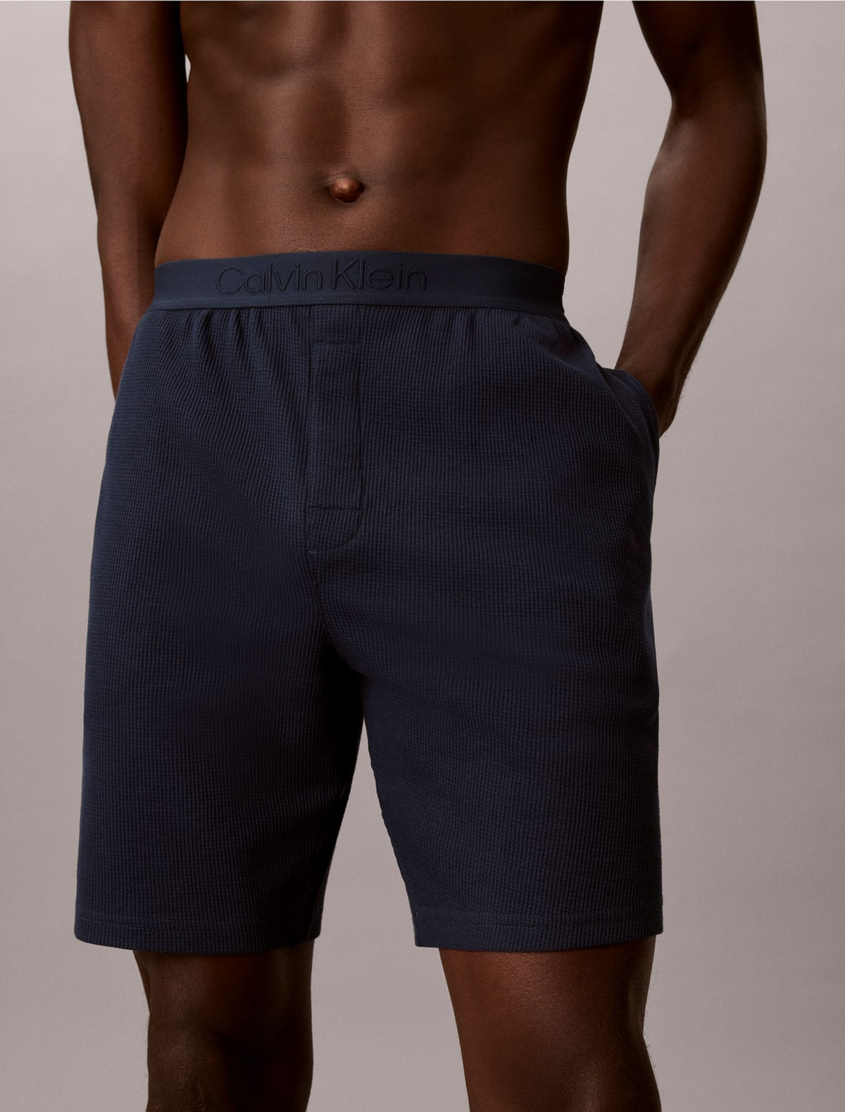 Waffle Knit Sleep Shorts - Calvin Klein Underwear