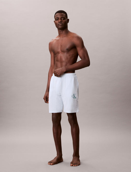 Icon Cotton Stretch Monologo Sleep Shorts - Calvin Klein Underwear