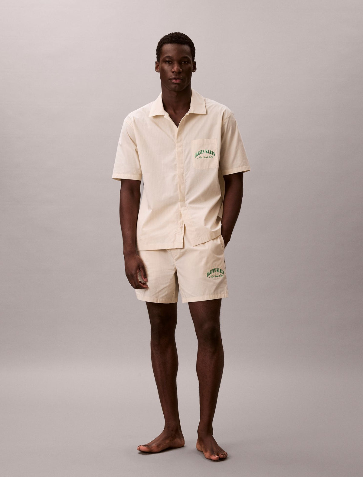 Heritage Classic Cotton Poplin Sleep Shirt - Calvin Klein Underwear