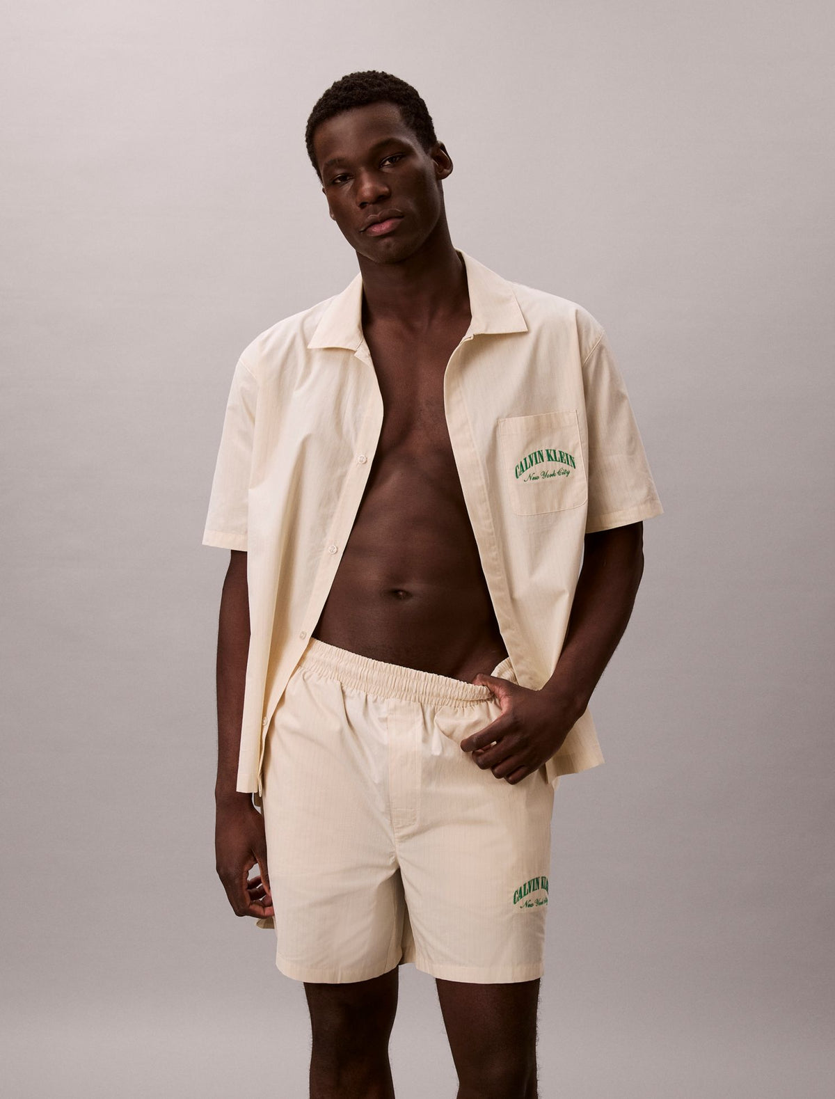 Heritage Classic Cotton Poplin Sleep Shirt - Calvin Klein Underwear