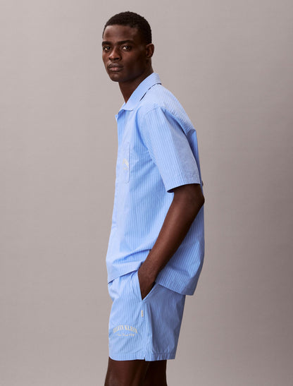 Heritage Classic Cotton Poplin Sleep Shorts - Calvin Klein Underwear
