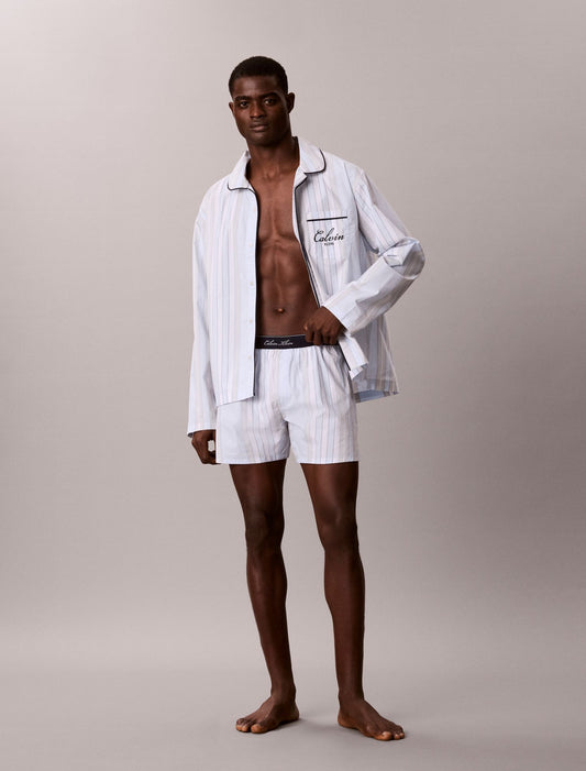 Cotton Poplin Script Boxer - Calvin Klein Underwear