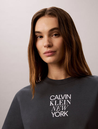 CK NY Photo Graphic Boxy Tee - Calvin Klein Women
