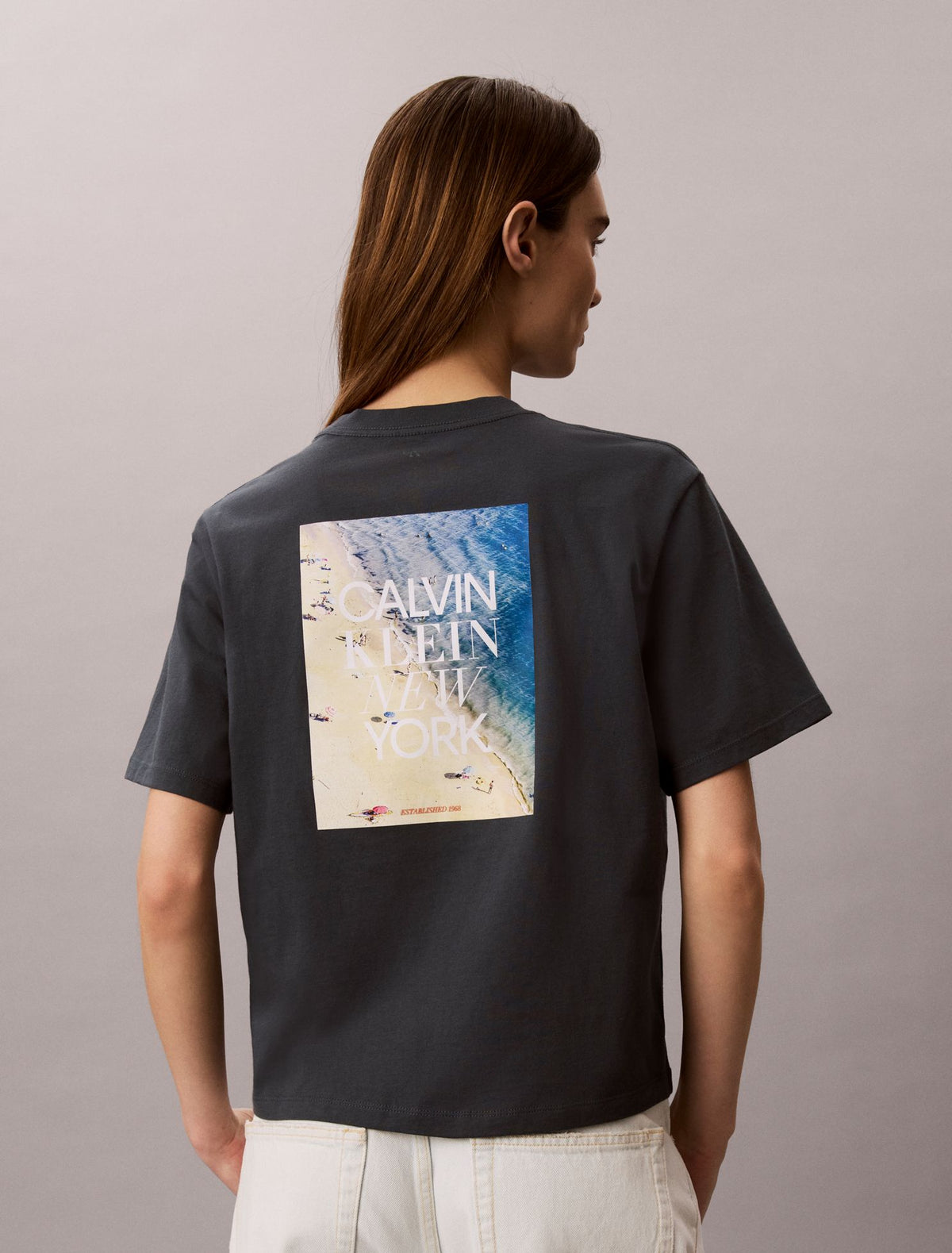 CK NY Photo Graphic Boxy Tee - Calvin Klein Women