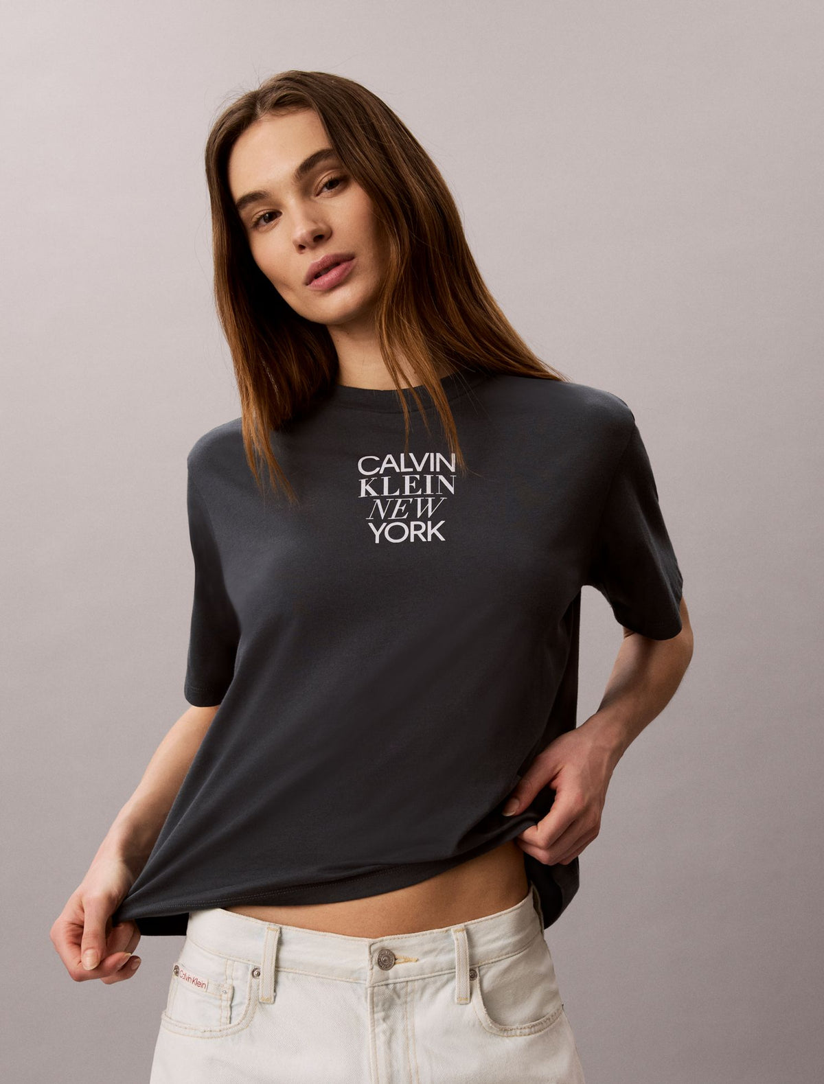 CK NY Photo Graphic Boxy Tee - Calvin Klein Women