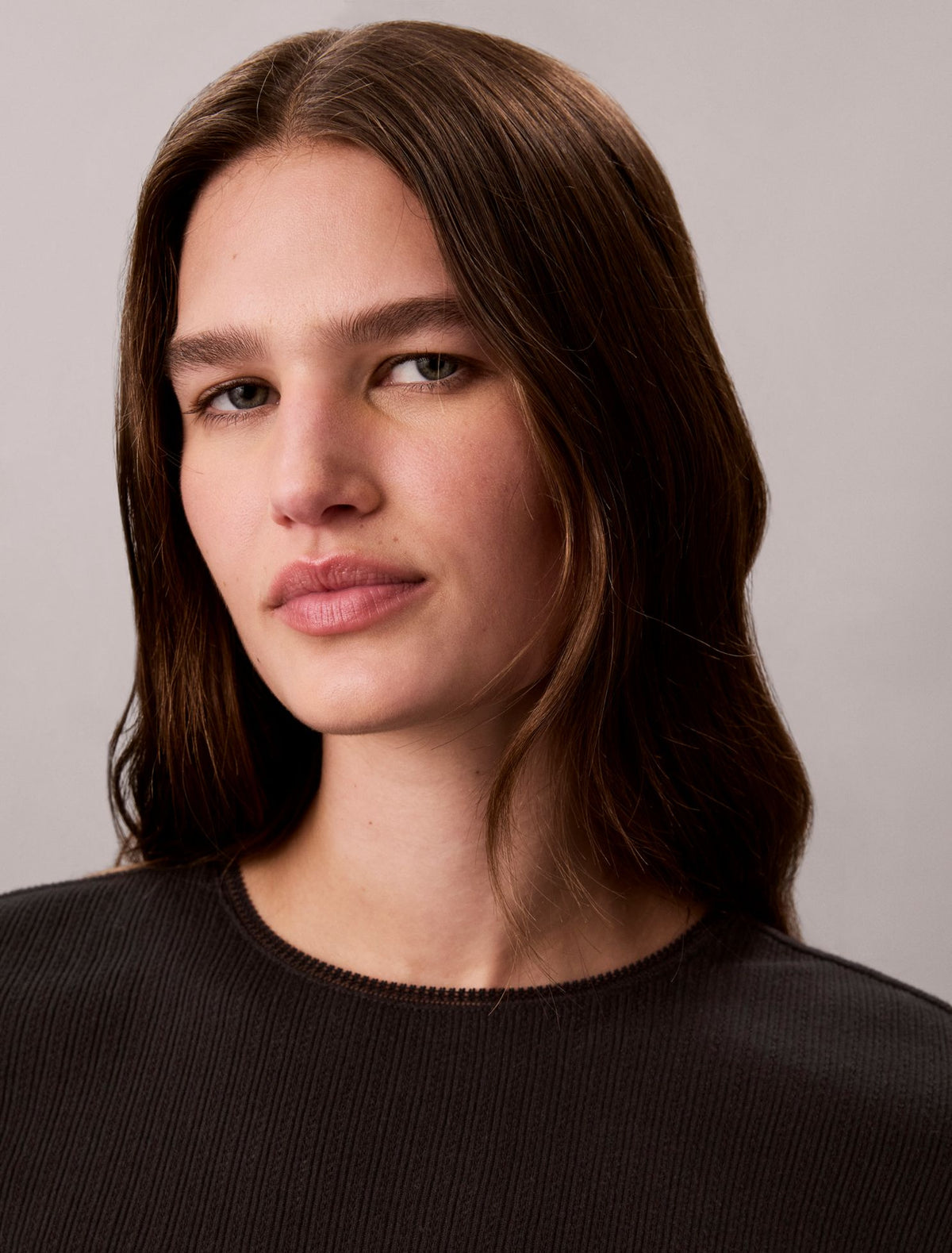 Pointelle Knit Slim Tee - Calvin Klein Women