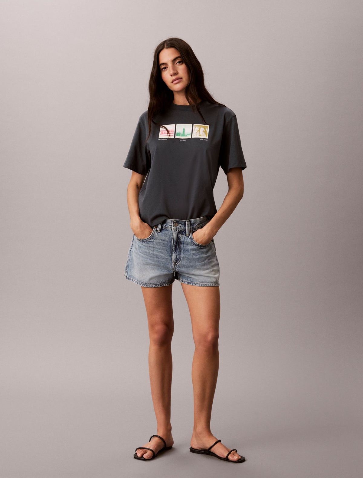 NYC Photostrip Graphic Boxy T-Shirt - Calvin Klein Women