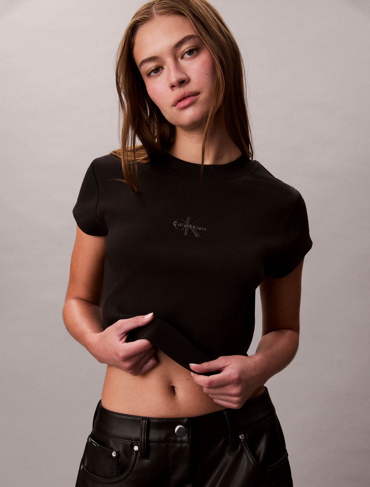 Monologo Baby Tee - Calvin Klein Women