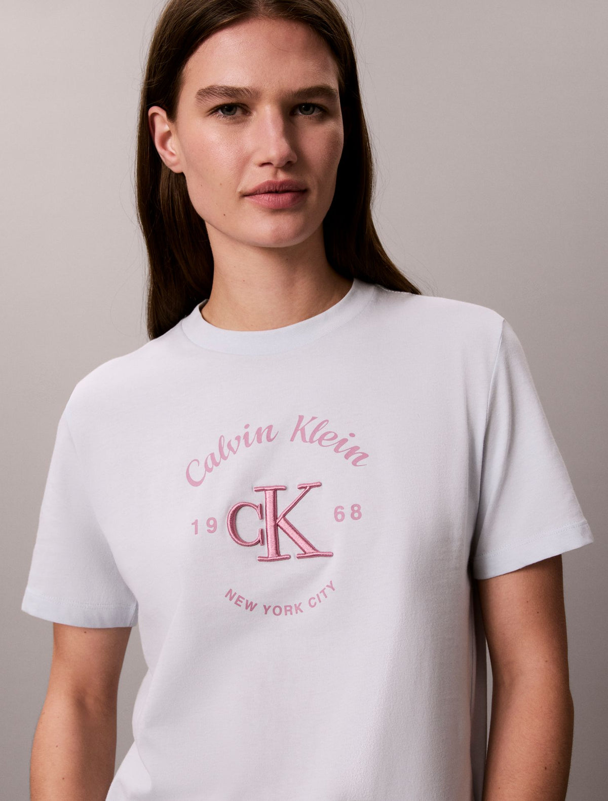 Varsity Crest Logo Tee - Calvin Klein Women