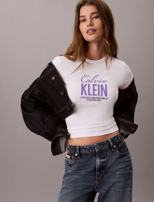 Slim Bold Logo Tee - Calvin Klein Women
