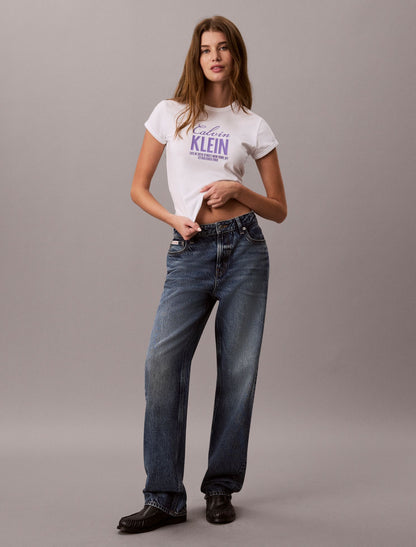Slim Bold Logo Tee - Calvin Klein Women