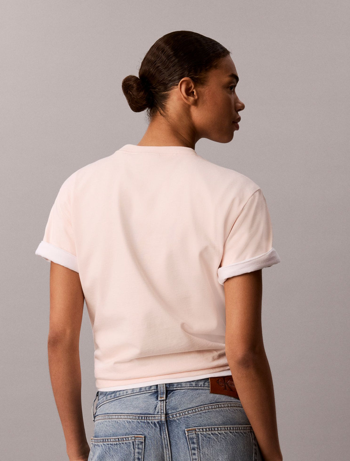 Metallic Logo Boxy Tee - Calvin Klein Women
