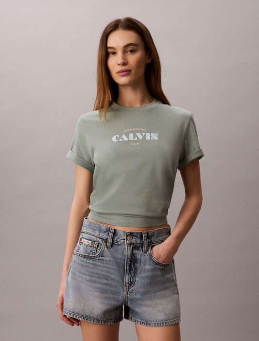 Bold Logo Graphic Classic T-Shirt - Calvin Klein Women