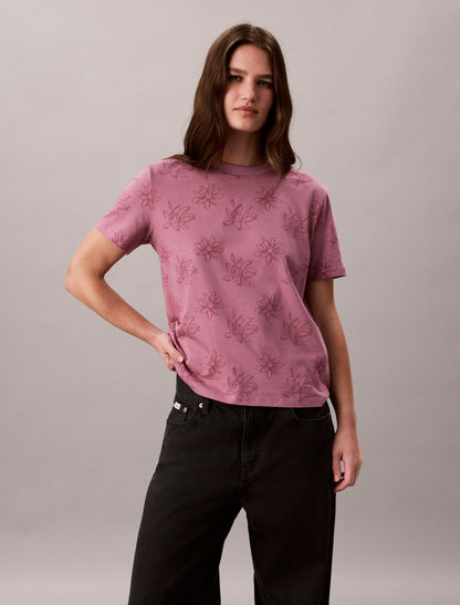 Allover Floral Tee - Calvin Klein Women