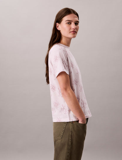 Allover Floral Tee - Calvin Klein Women