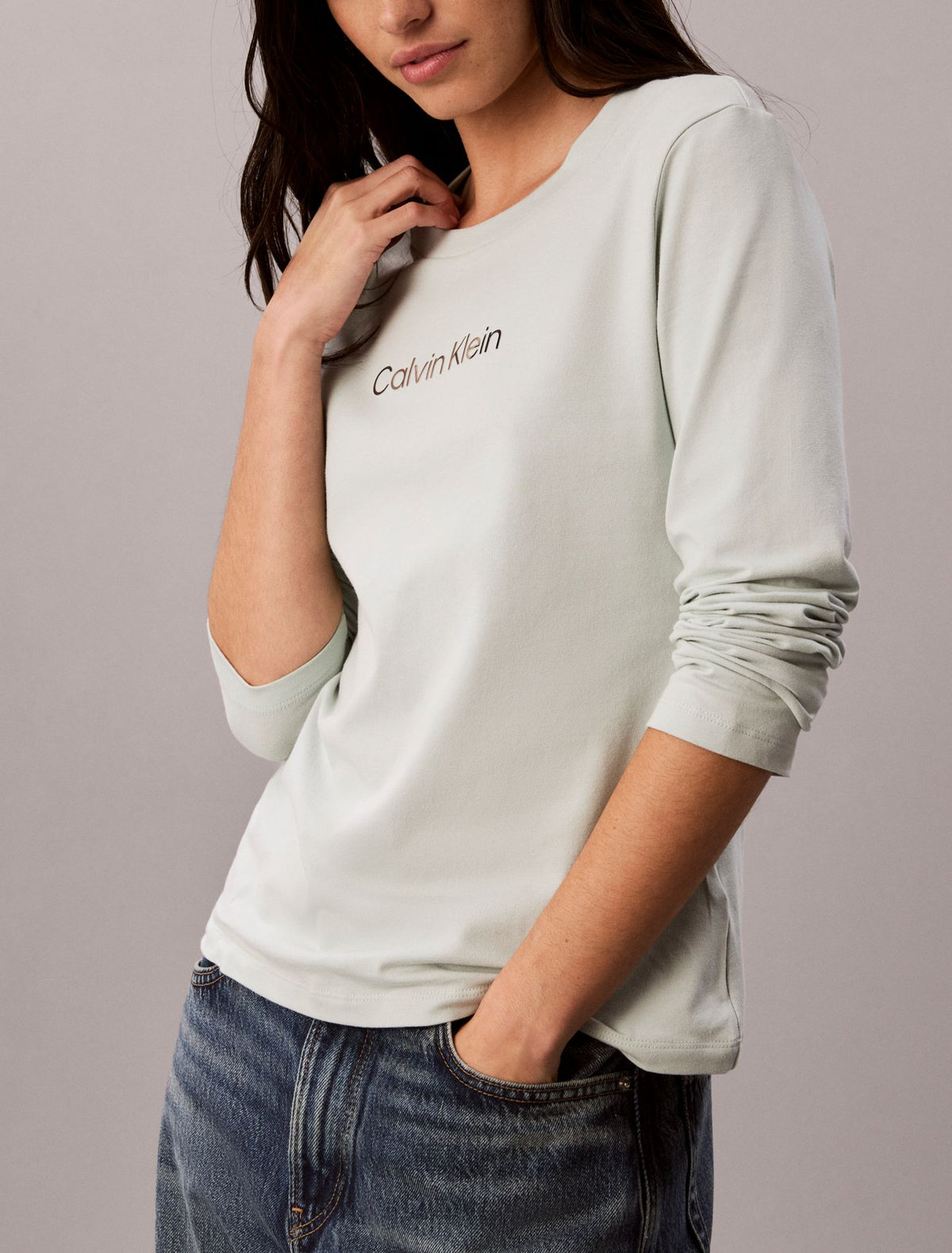 Standard Logo Slim T-Shirt - Calvin Klein Women