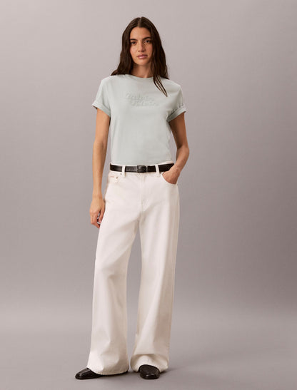 Embossed Calvin Klein Logo Tee - Calvin Klein Women