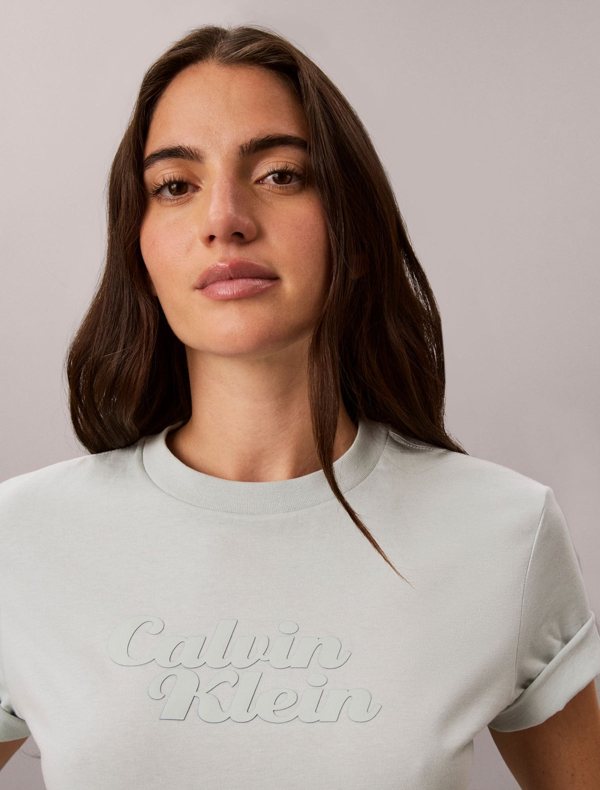 Embossed Calvin Klein Logo Tee - Calvin Klein Women