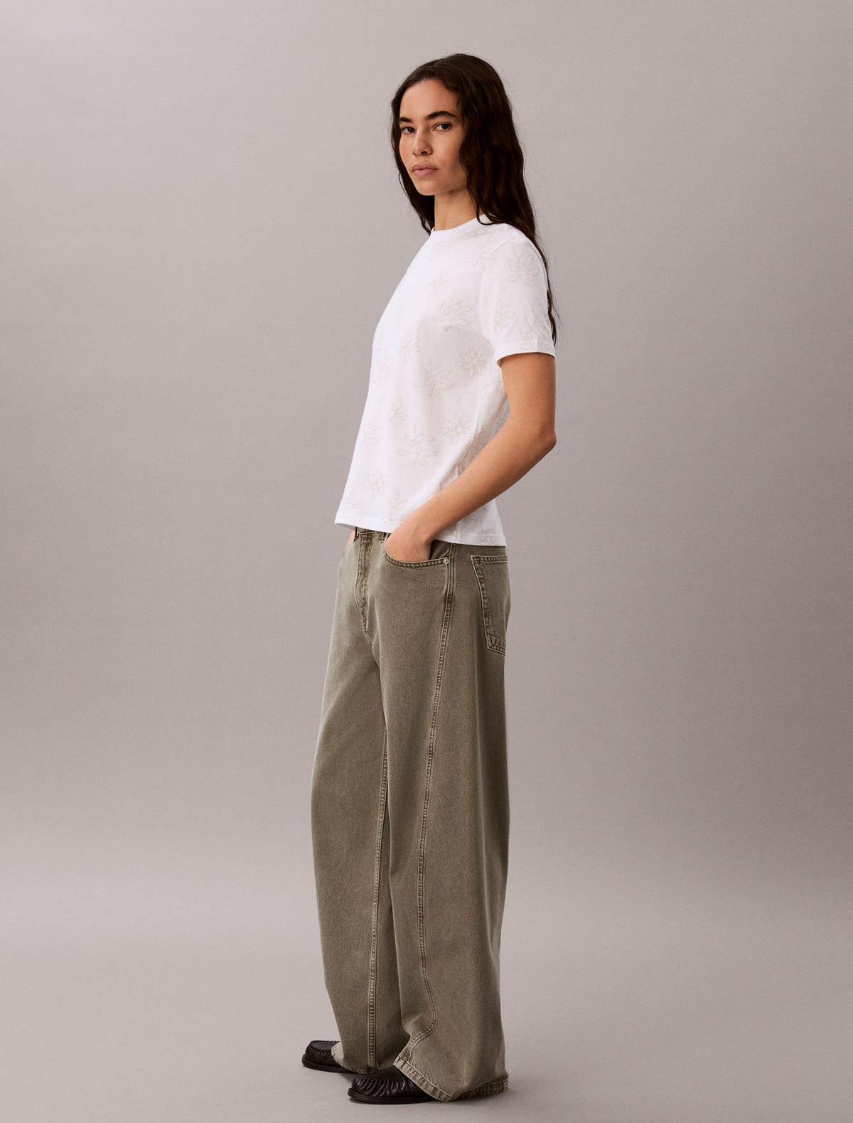 Allover Floral Tee - Calvin Klein Women
