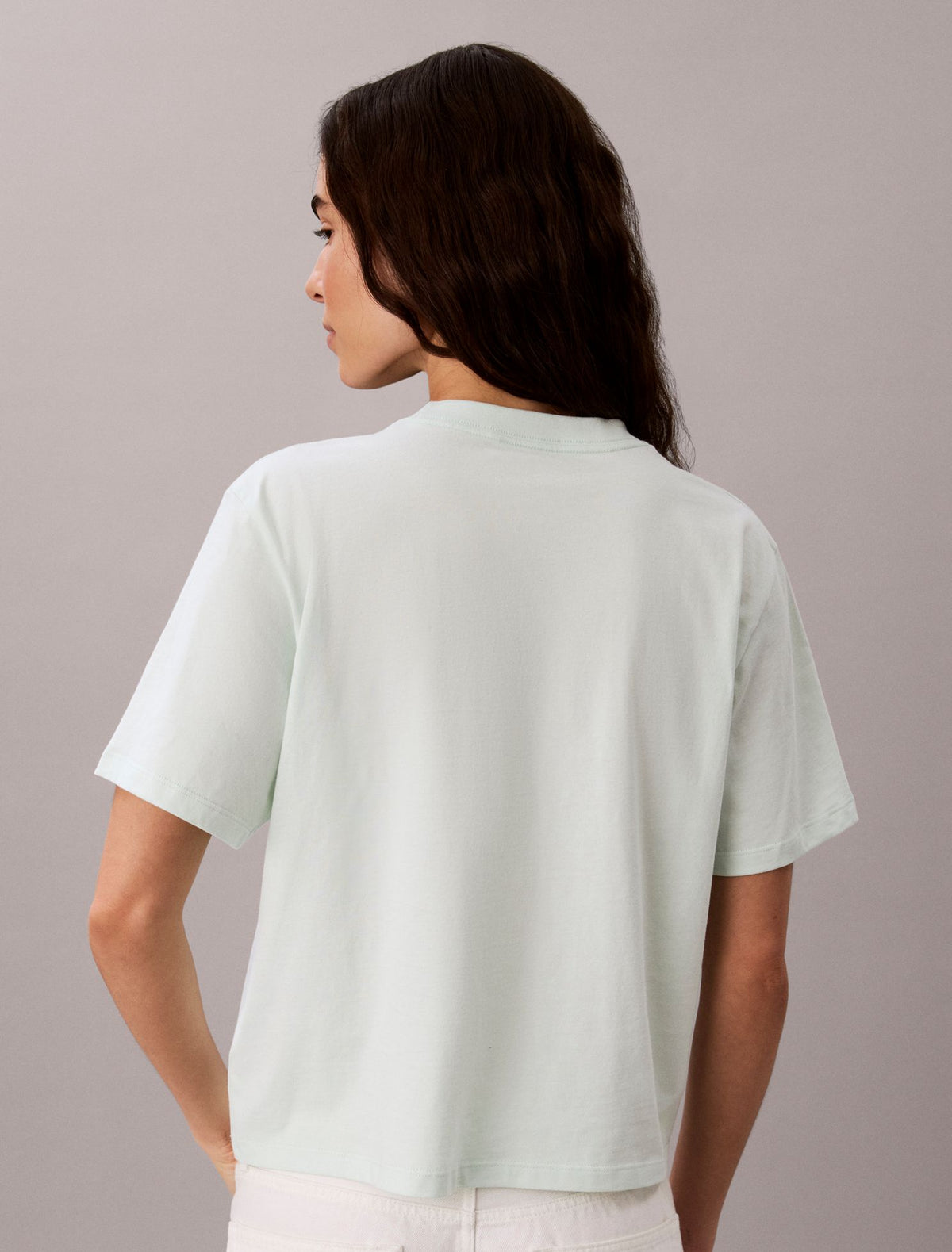 Crest Logo Boxy Tee - Calvin Klein Women
