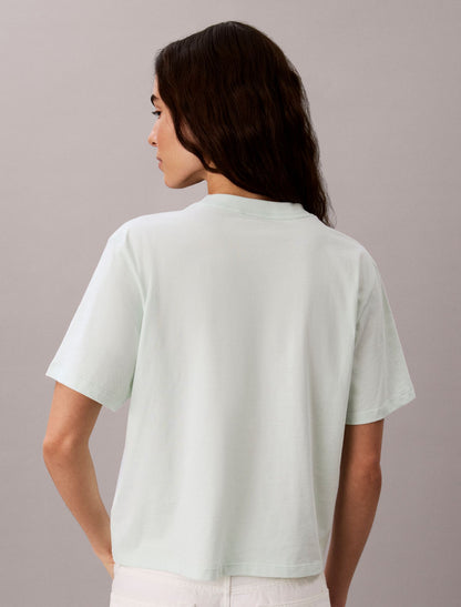 Crest Logo Boxy Tee - Calvin Klein Women