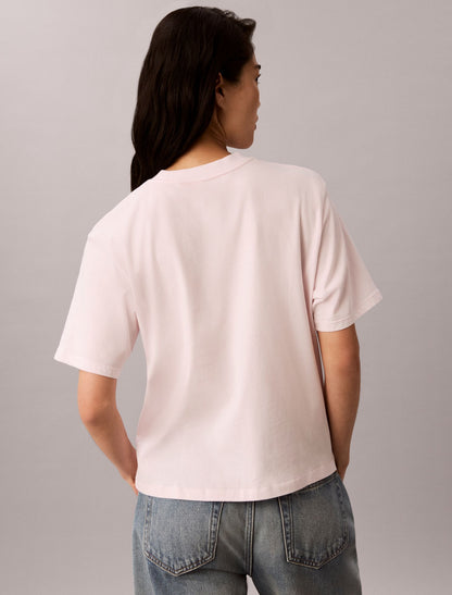 Hearts Print Boxy Tee - Calvin Klein Women