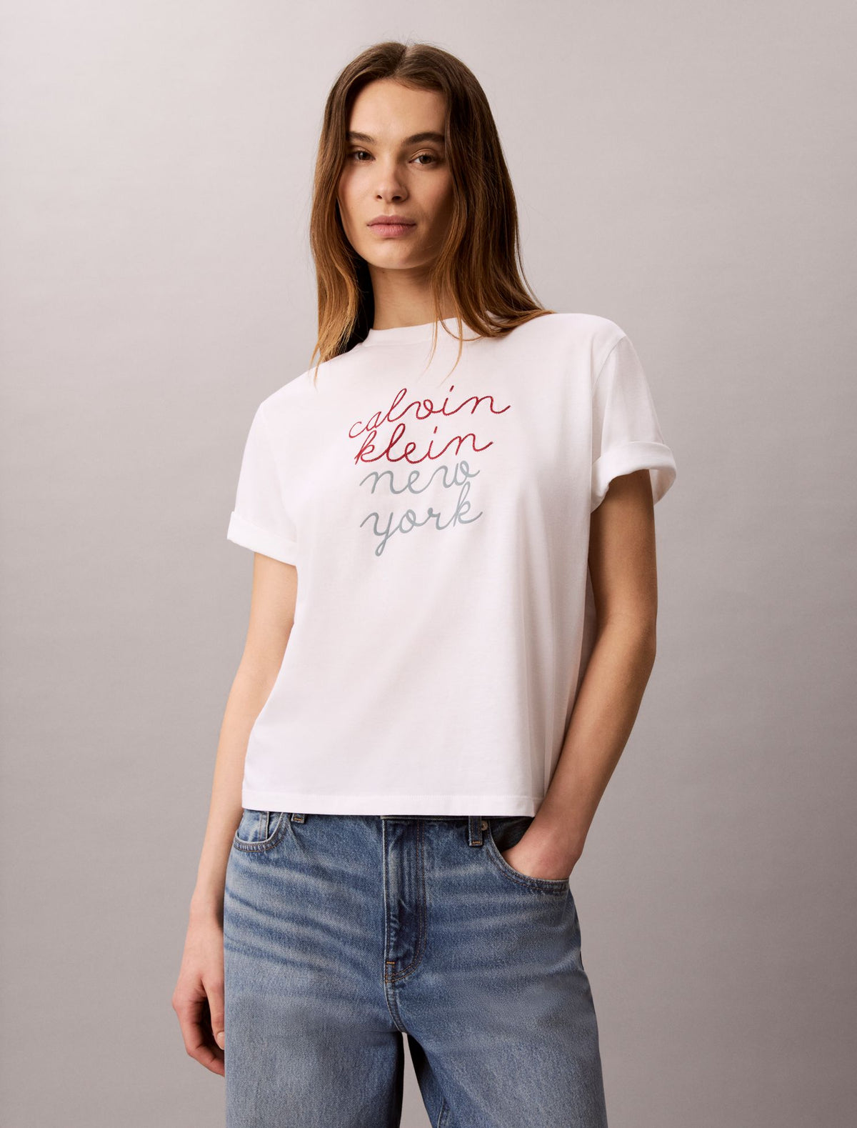 Boxy CK NY Graphic Tee - Calvin Klein Women