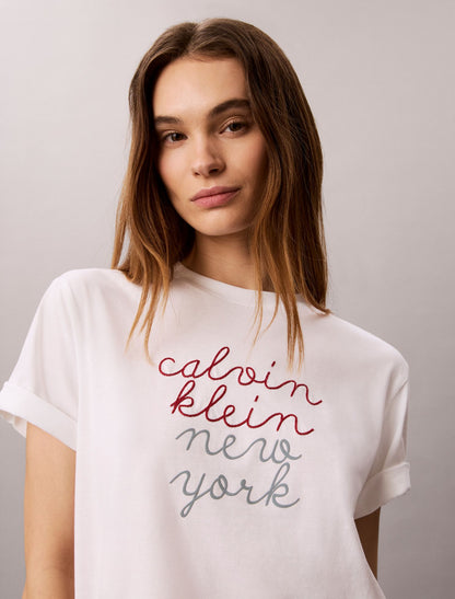 Boxy CK NY Graphic Tee - Calvin Klein Women