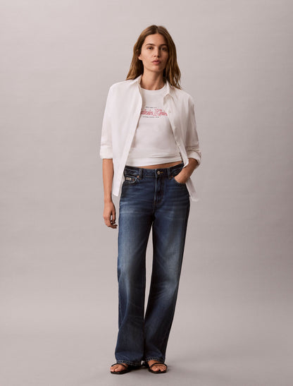 Outline Calvin Klein Logo Graphic Tee - Calvin Klein Women