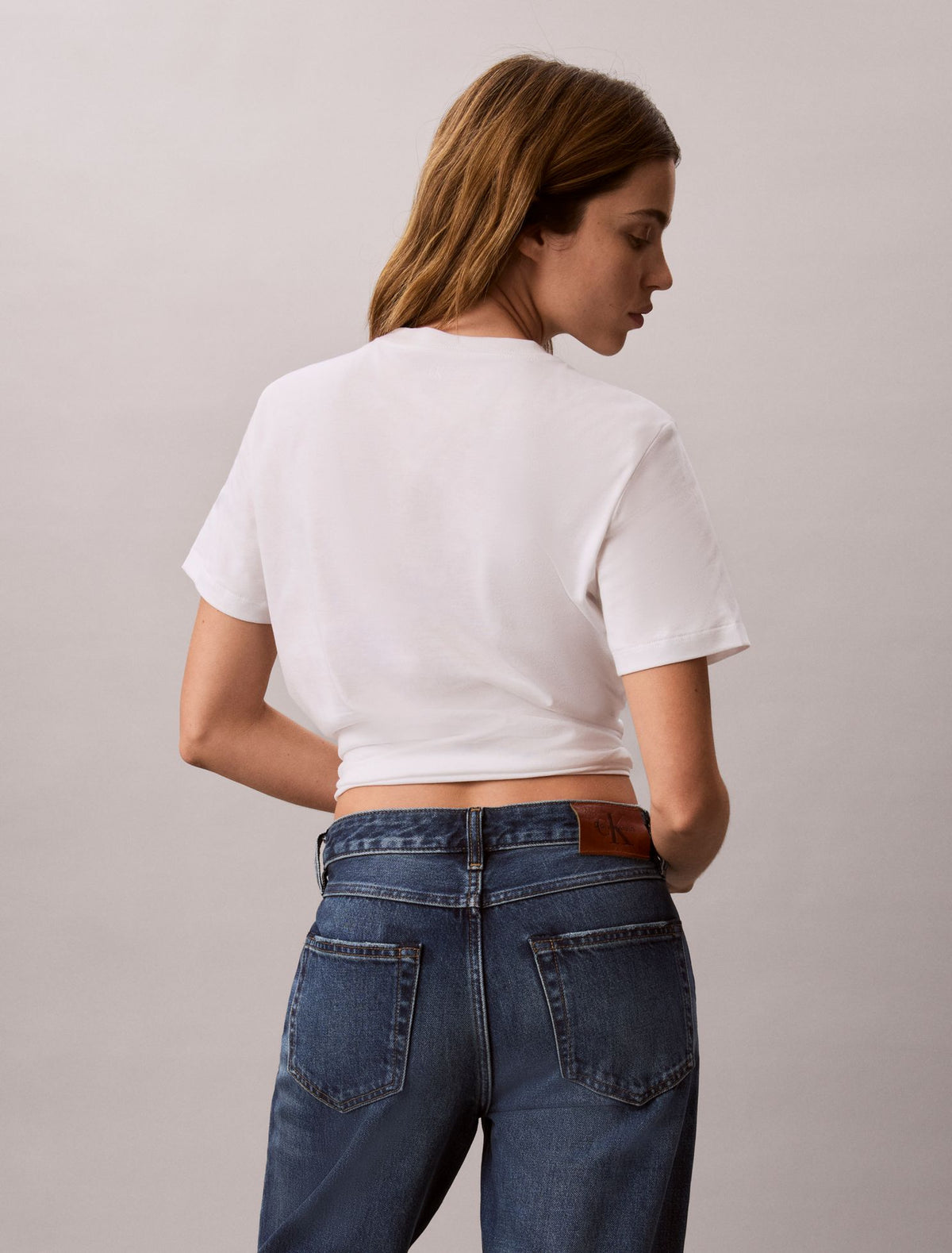 Outline Calvin Klein Logo Graphic Tee - Calvin Klein Women