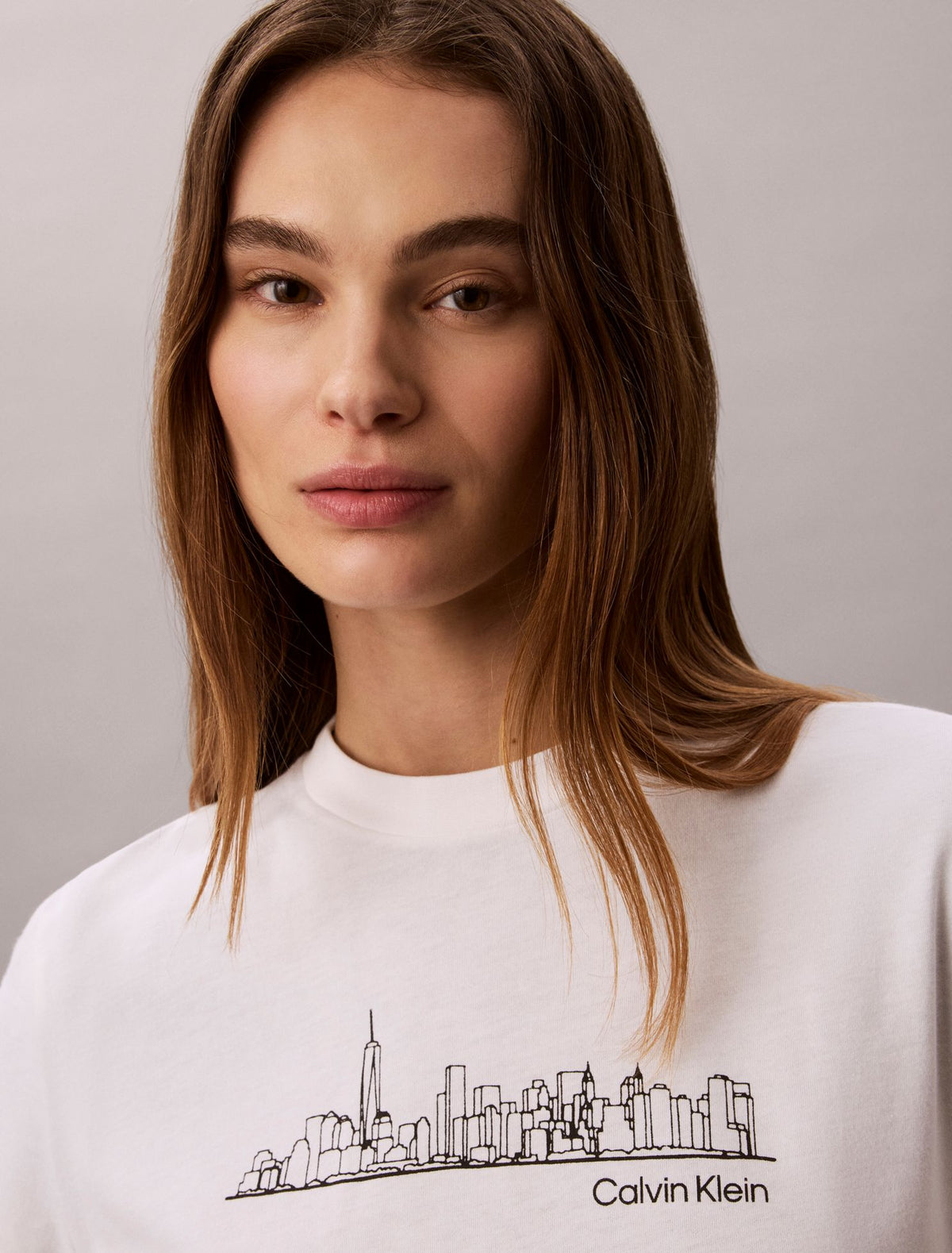 New York Cityscape Classic Graphic Tee - Calvin Klein Women