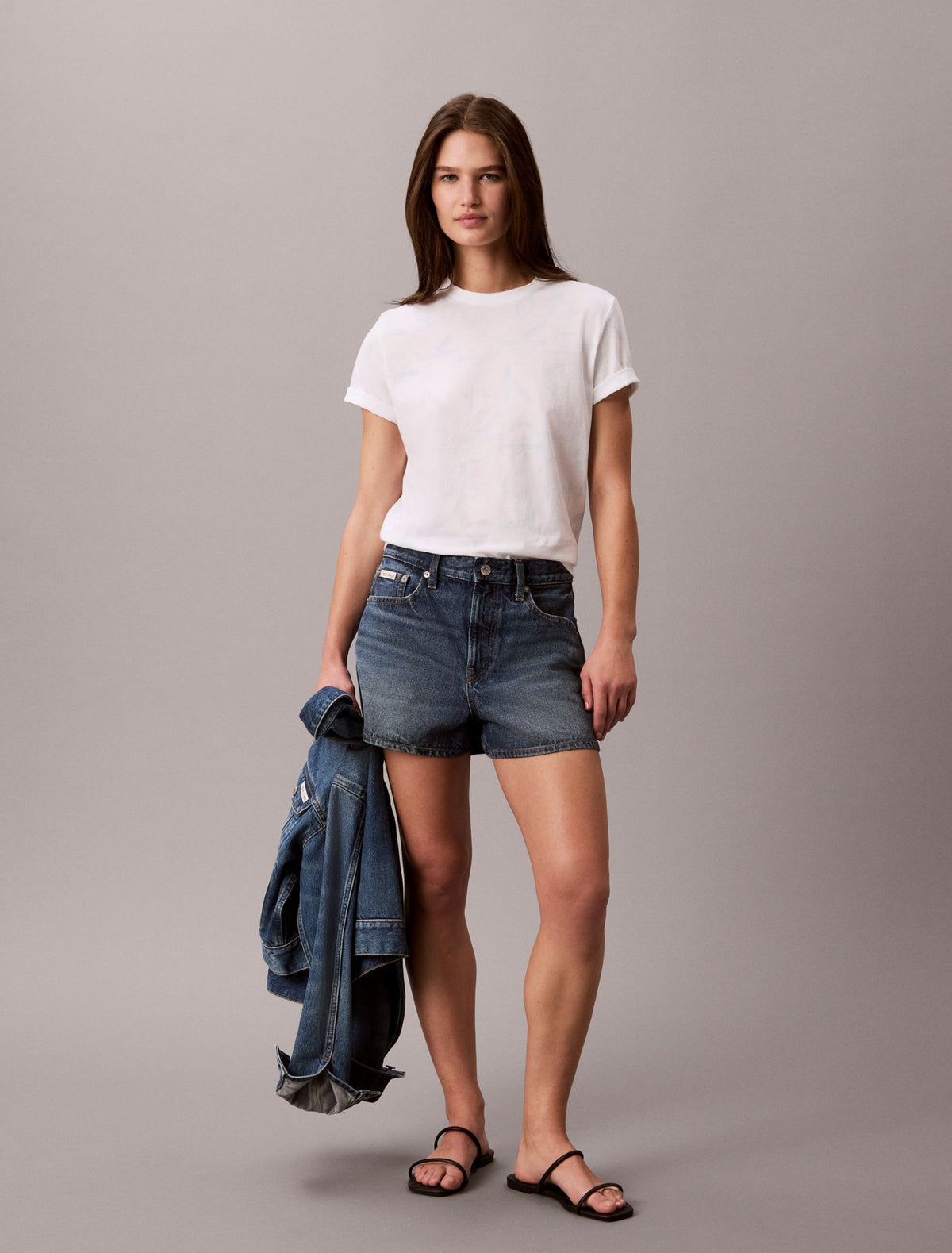 Allover Faded Monogram Classic T-Shirt - Calvin Klein Women