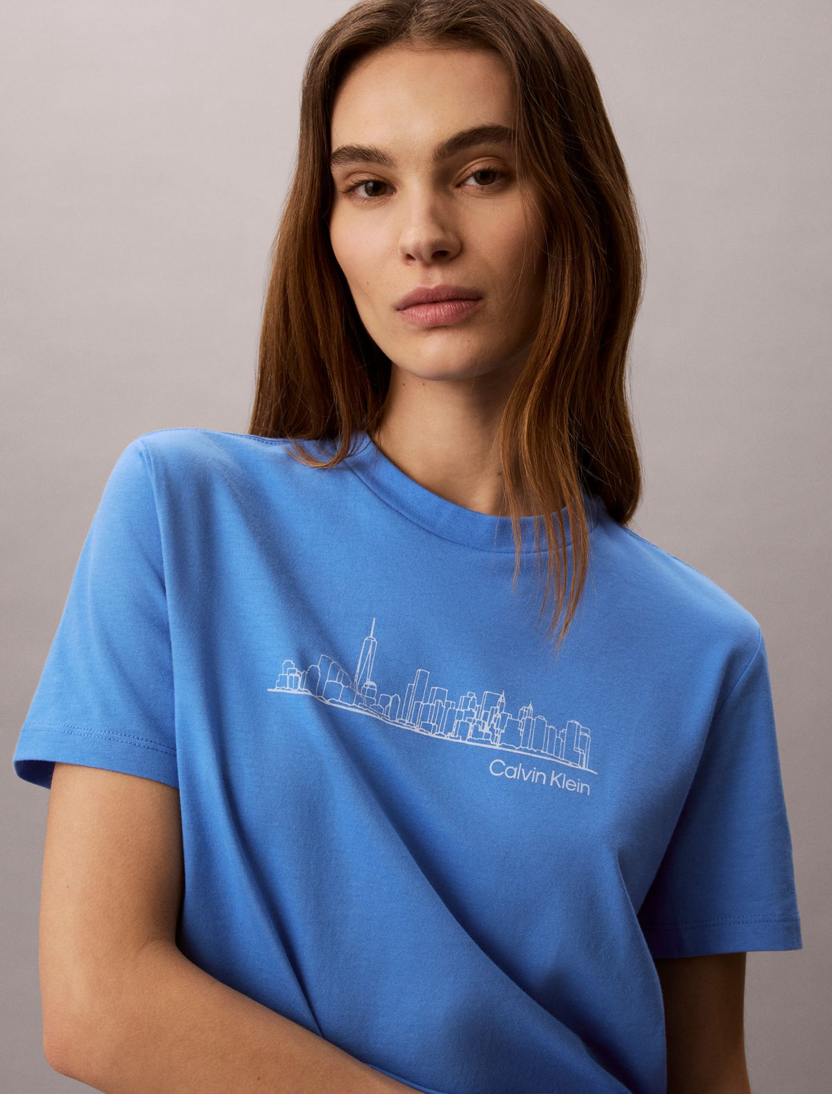 New York Cityscape Classic Graphic Tee - Calvin Klein Women