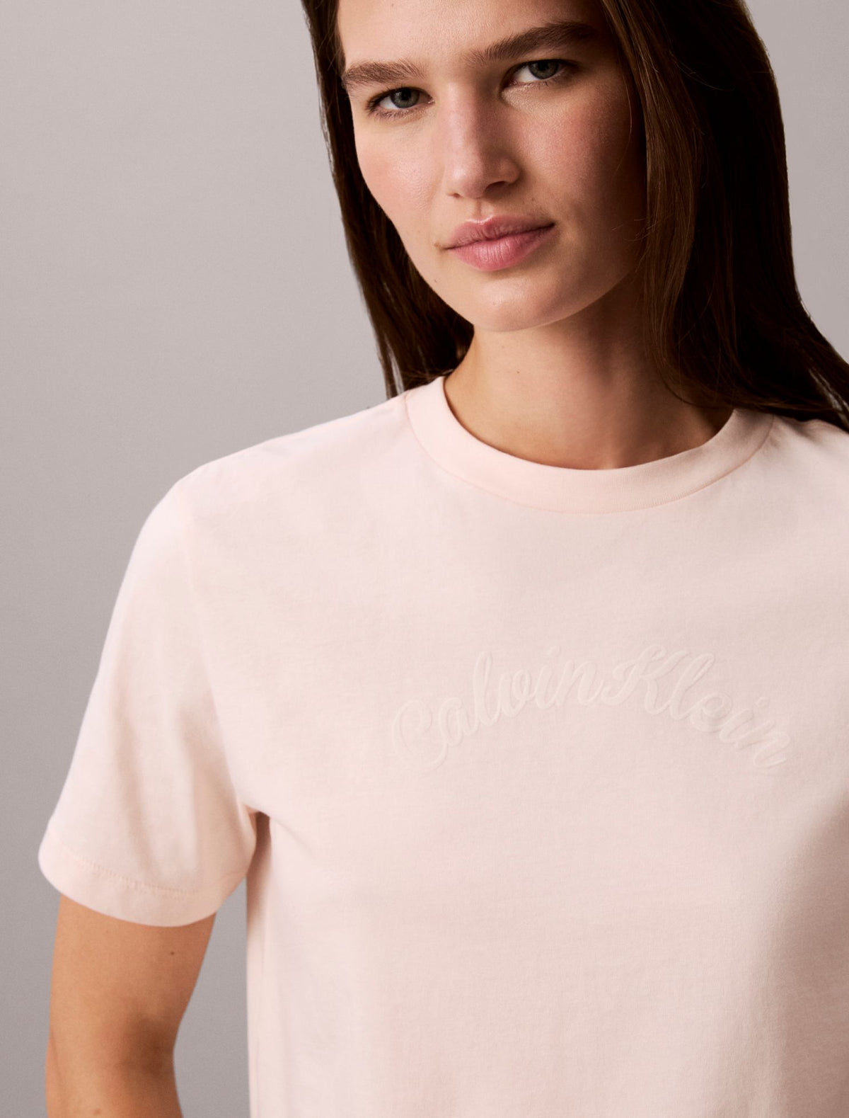 Felt Logo Graphic Classic T-Shirt - Calvin Klein Women