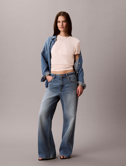 Felt Logo Graphic Classic T-Shirt - Calvin Klein Women