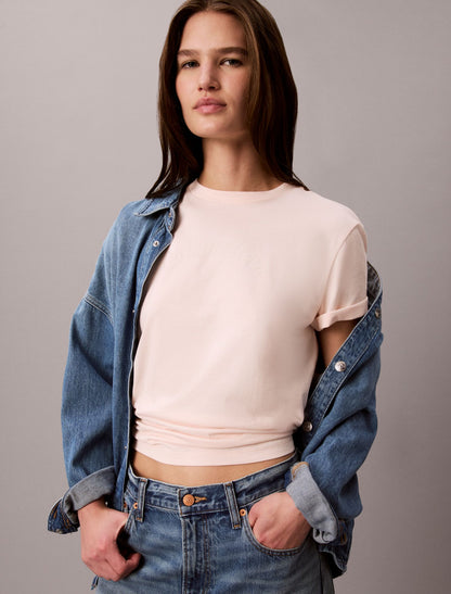 Felt Logo Graphic Classic T-Shirt - Calvin Klein Women