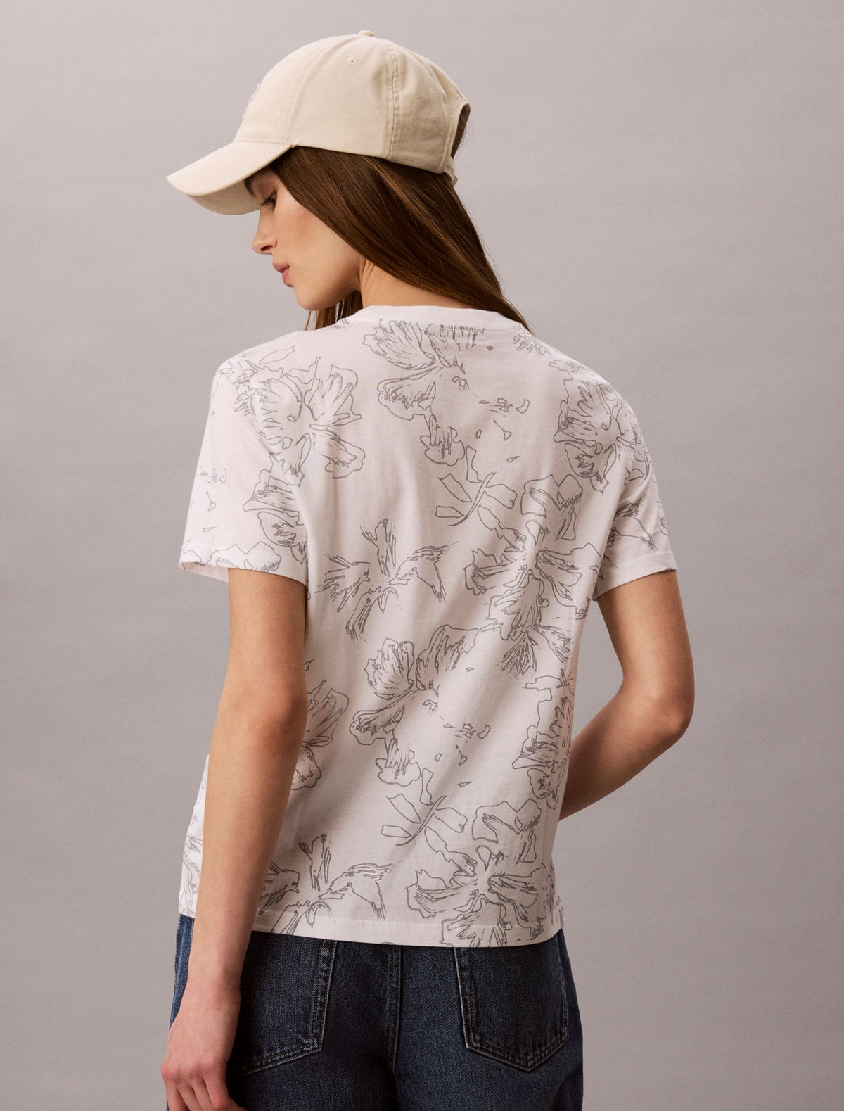 Floral Graphic Classic Tee - Calvin Klein Women