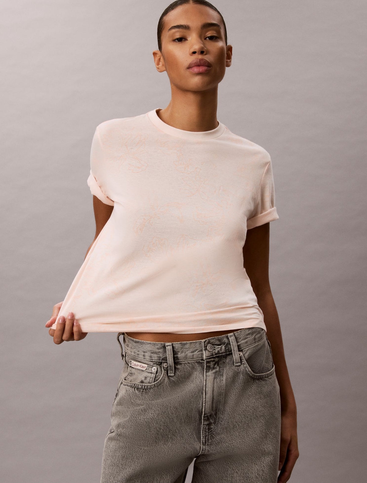Floral Graphic Classic Tee - Calvin Klein Women