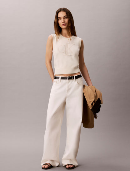 Textured Monogram Tank Top - Calvin Klein Women