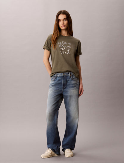 Boxy CK NY Graphic Tee - Calvin Klein Women