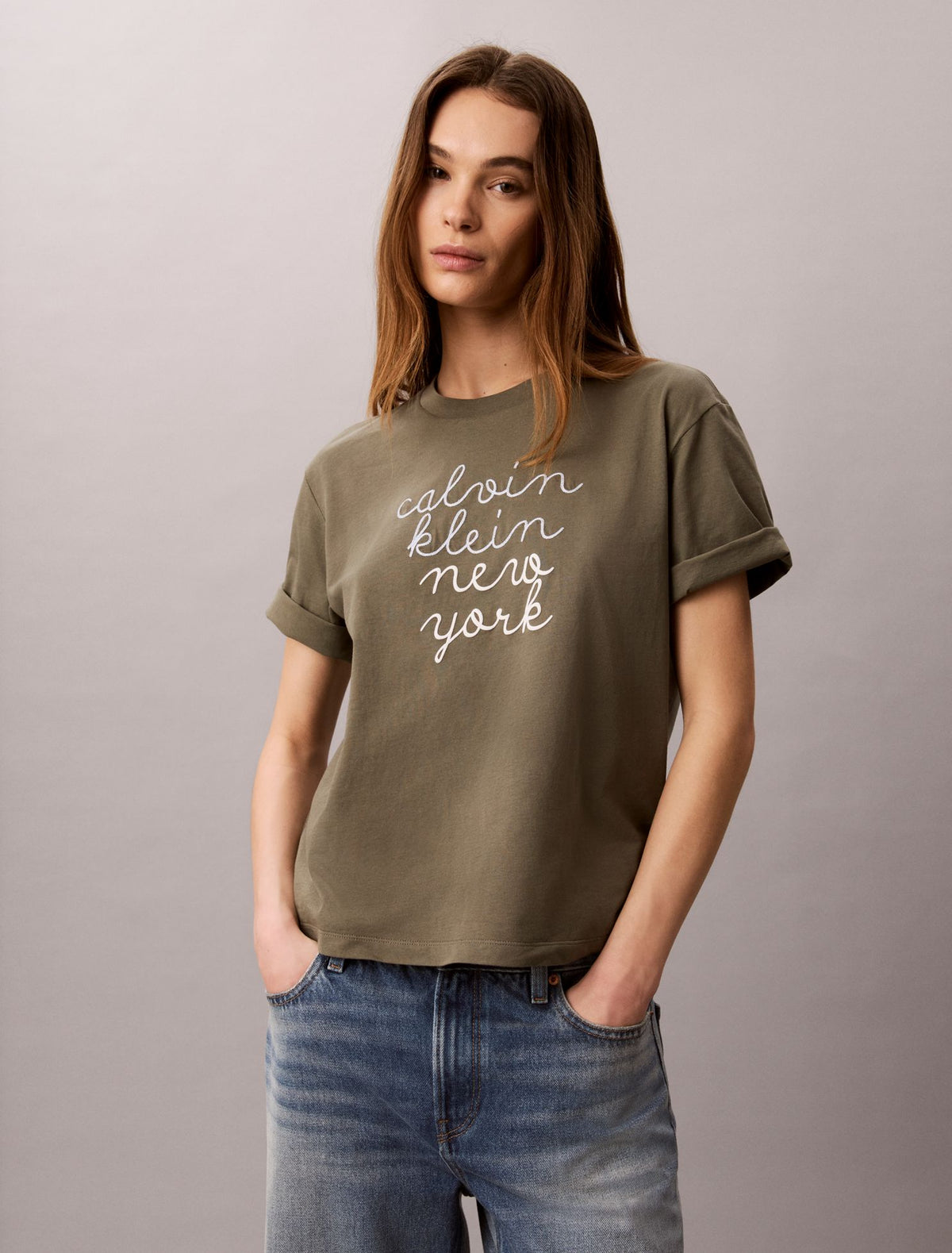 Boxy CK NY Graphic Tee - Calvin Klein Women