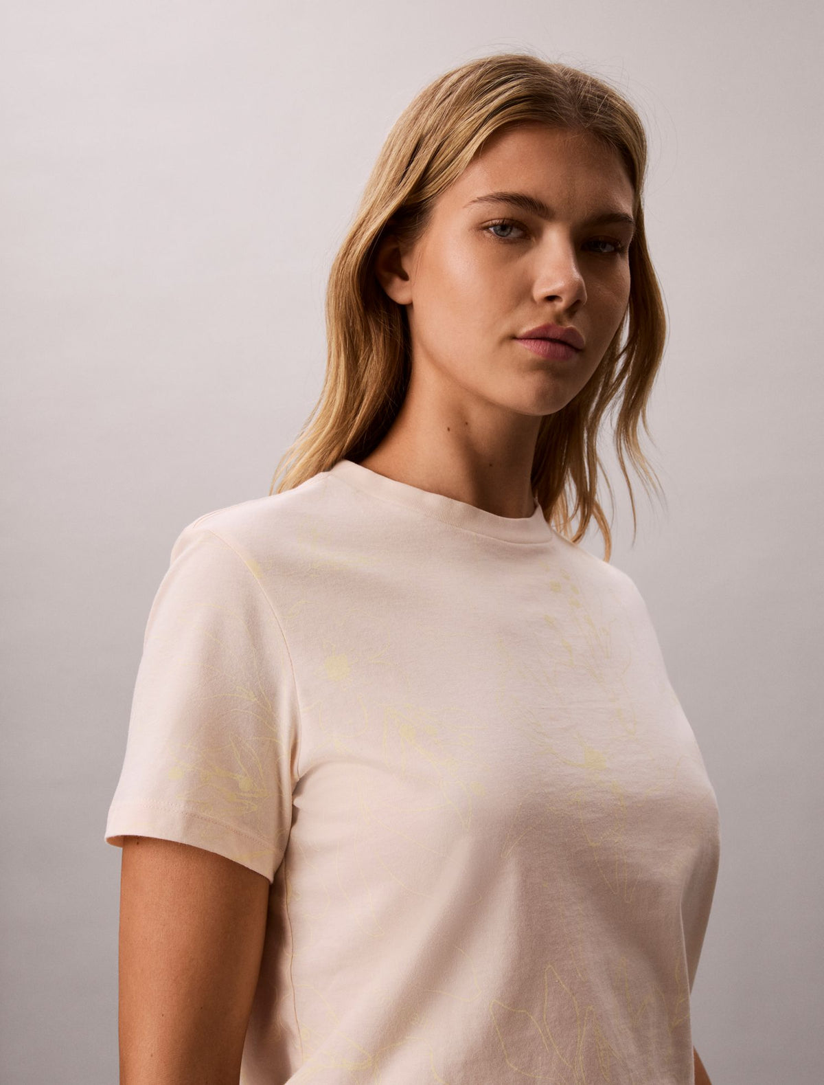 Floral Print Classic T-Shirt - Calvin Klein Women