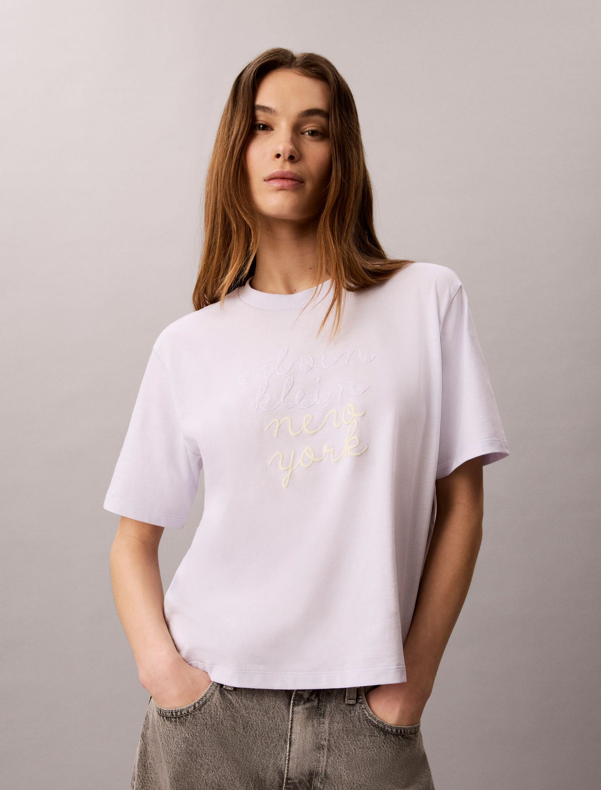 Boxy CK NY Graphic Tee - Calvin Klein Women