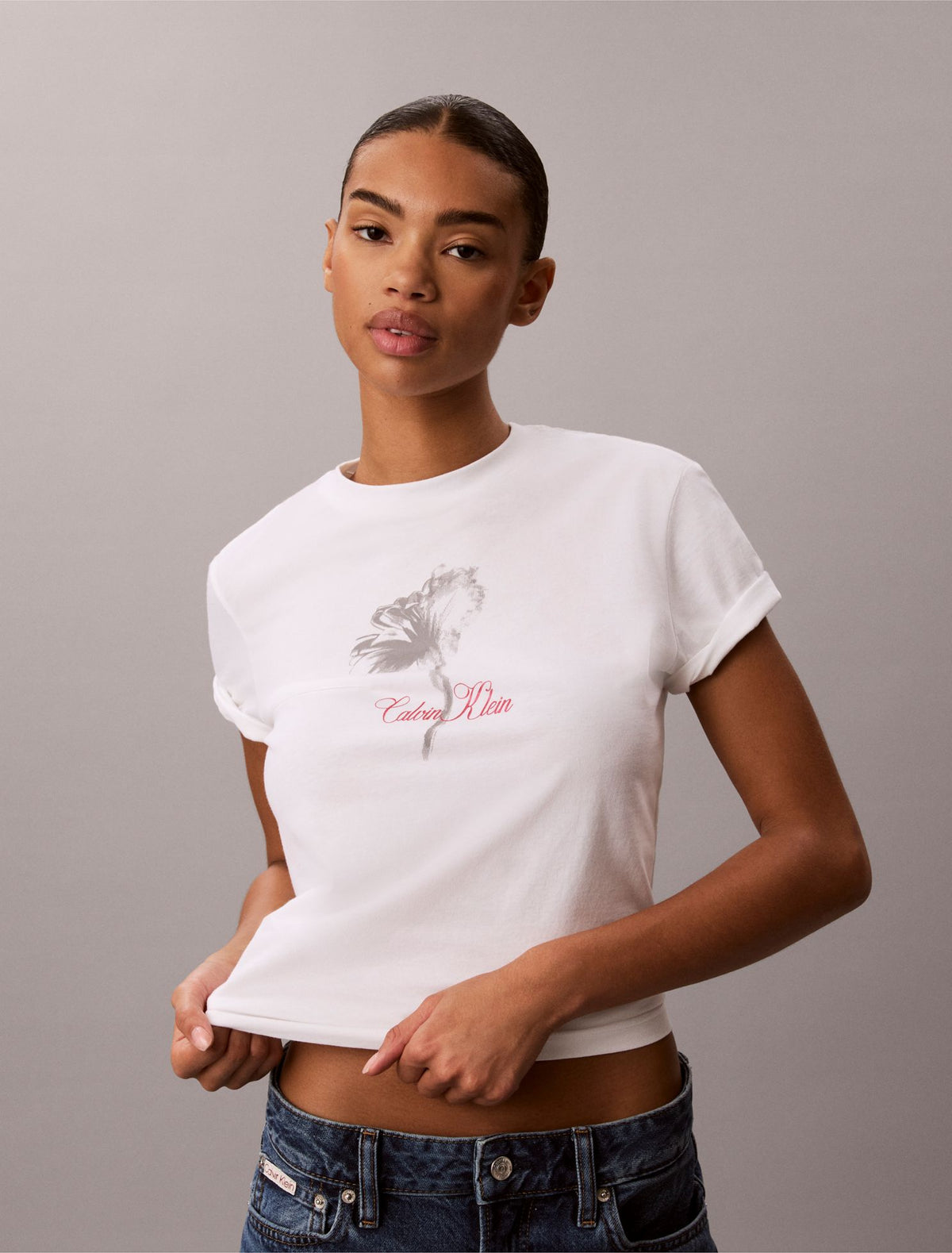 Floral Graphic Classic Tee - Calvin Klein Women