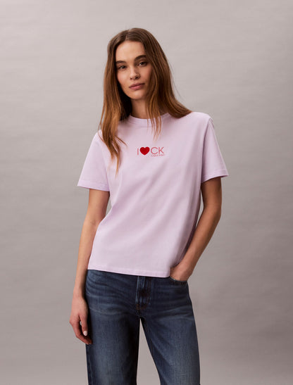 Heart Logo Classic T-Shirt - Calvin Klein Women