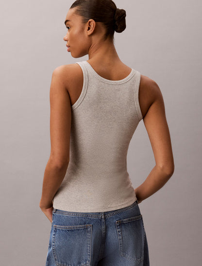 Contour Rib Logo Graphic Tank Top - Calvin Klein Women